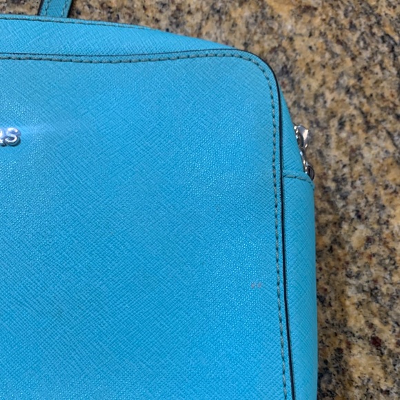 Michael Kors Aqua Blue Crossbody Purse jet set crossbody - Picture 3 of 12